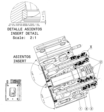 Guascor 1910930 / 1910B70 sectional drawing Guascor 1910930 / 1910B70